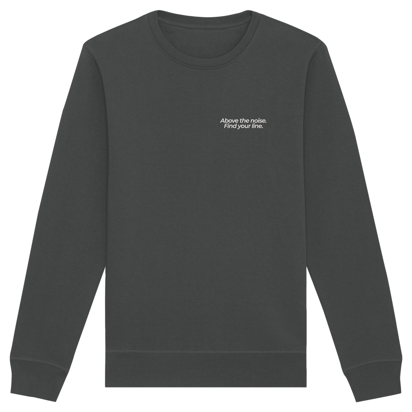 Berggipfel - Above the noise. Find jour line. - Unisex Bio Basic Sweatshirt