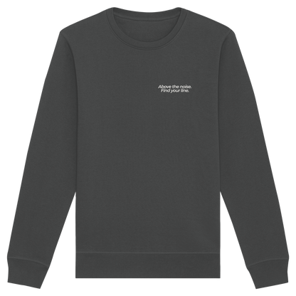 Berggipfel - Above the noise. Find jour line. - Unisex Bio Basic Sweatshirt