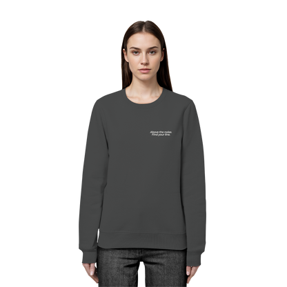 Berggipfel - Above the noise. Find jour line. - Unisex Bio Basic Sweatshirt