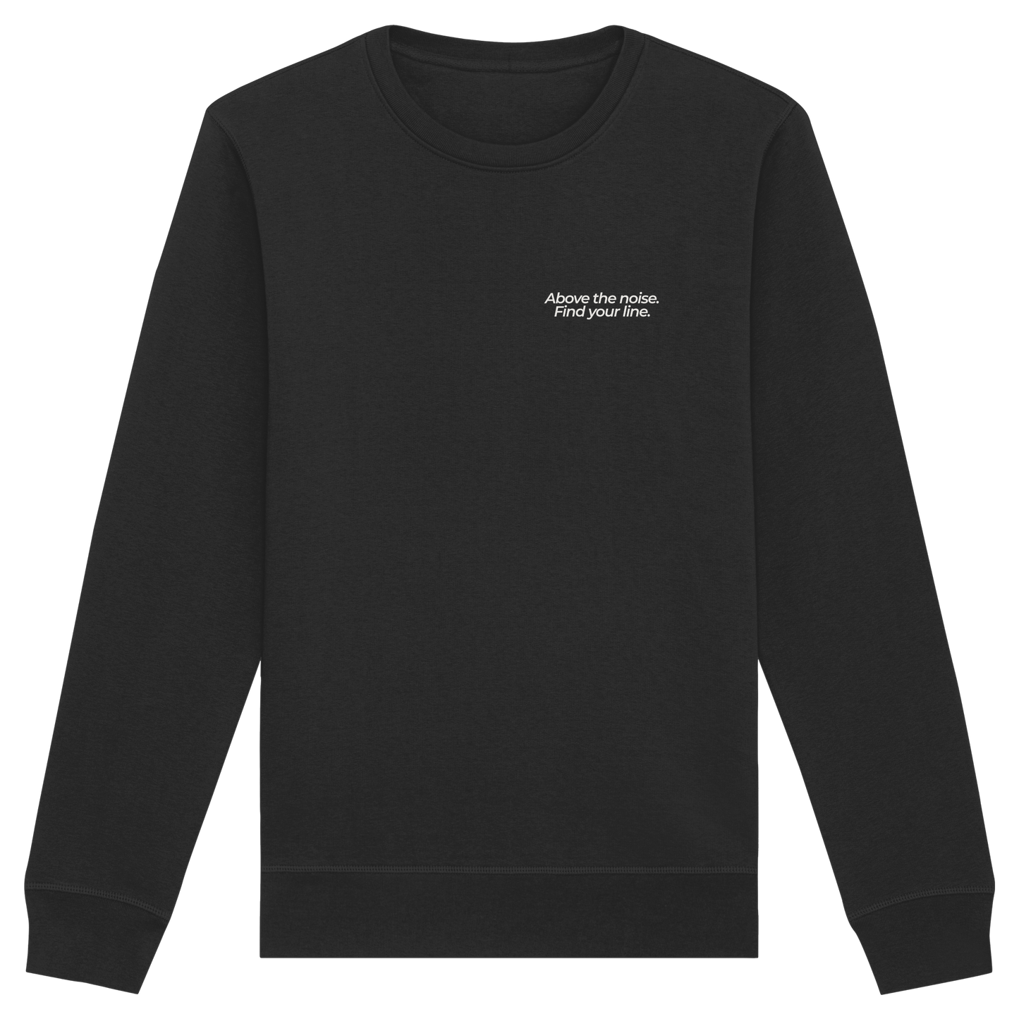 Berggipfel - Above the noise. Find jour line. - Unisex Bio Basic Sweatshirt