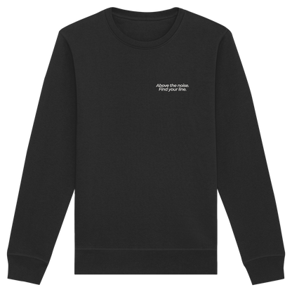 Berggipfel - Above the noise. Find jour line. - Unisex Bio Basic Sweatshirt