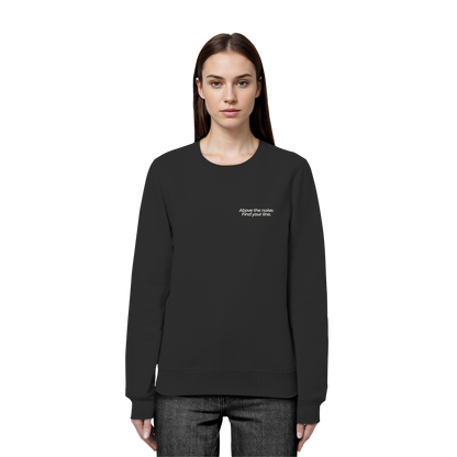 Berggipfel - Above the noise. Find jour line. - Unisex Bio Basic Sweatshirt