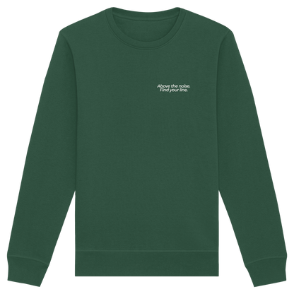 Berggipfel - Above the noise. Find jour line. - Unisex Bio Basic Sweatshirt
