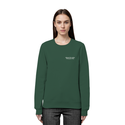 Berggipfel - Above the noise. Find jour line. - Unisex Bio Basic Sweatshirt