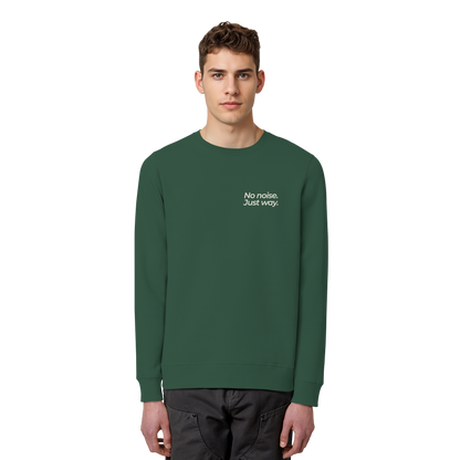 Waldweg - No noise. Just way. - Unisex Bio Basic Sweatshirt