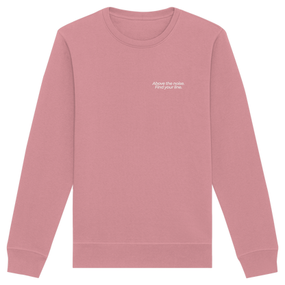 Berggipfel - Above the noise. Find jour line. - Unisex Bio Basic Sweatshirt