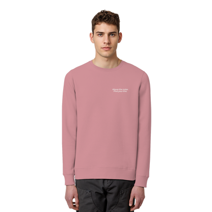 Berggipfel - Above the noise. Find jour line. - Unisex Bio Basic Sweatshirt