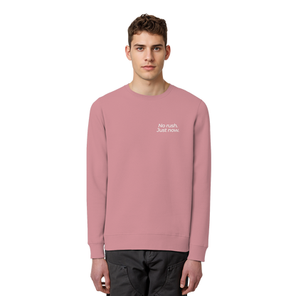 Grüne Wiese - No rush. Just now. - Unisex Bio Basic Sweatshirt