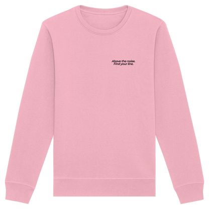 Berggipfel - Above the noise. Find jour line. - Unisex Bio Basic Sweatshirt