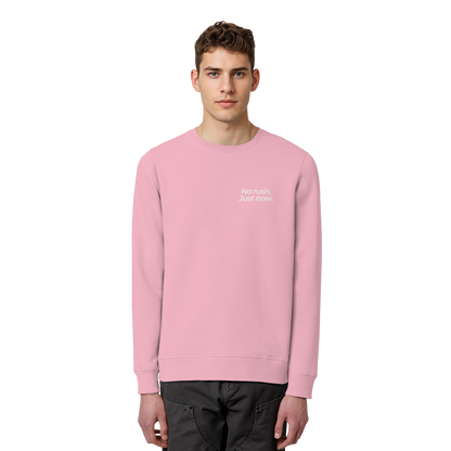 Grüne Wiese - No rush. Just now. - Unisex Bio Basic Sweatshirt