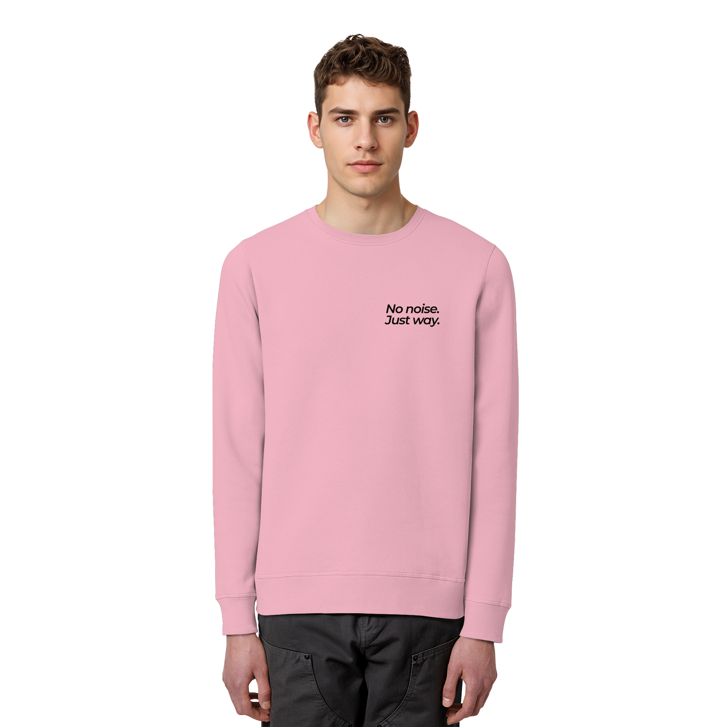 Waldweg - No noise. Just way. - Unisex Bio Basic Sweatshirt