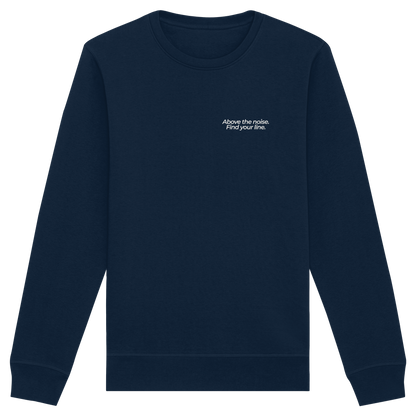 Berggipfel - Above the noise. Find jour line. - Unisex Bio Basic Sweatshirt