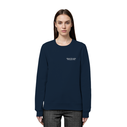 Berggipfel - Above the noise. Find jour line. - Unisex Bio Basic Sweatshirt