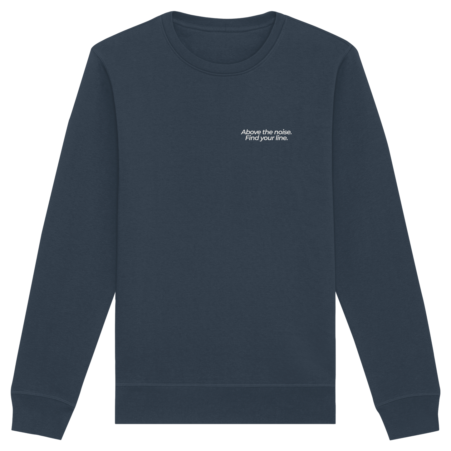 Berggipfel - Above the noise. Find jour line. - Unisex Bio Basic Sweatshirt