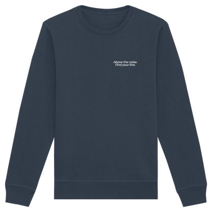 Berggipfel - Above the noise. Find jour line. - Unisex Bio Basic Sweatshirt