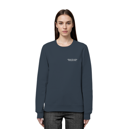 Berggipfel - Above the noise. Find jour line. - Unisex Bio Basic Sweatshirt