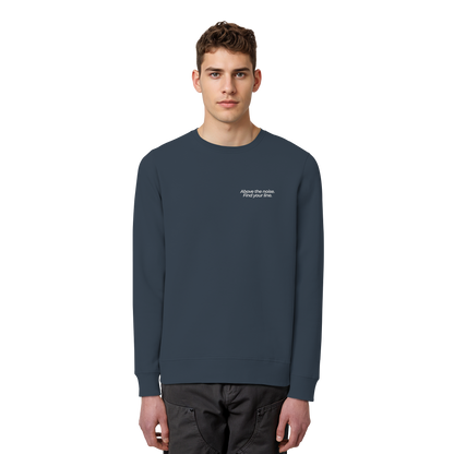 Berggipfel - Above the noise. Find jour line. - Unisex Bio Basic Sweatshirt