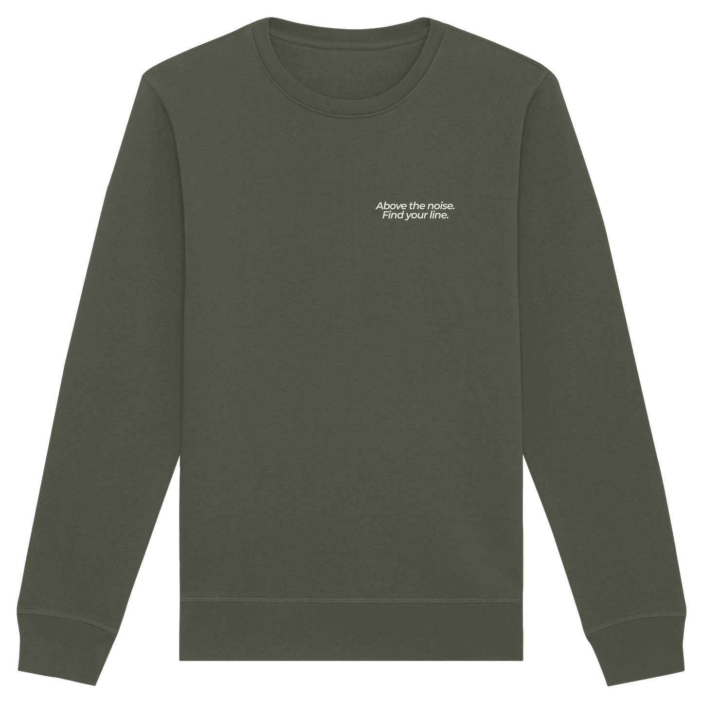 Berggipfel - Above the noise. Find jour line. - Unisex Bio Basic Sweatshirt