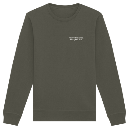 Berggipfel - Above the noise. Find jour line. - Unisex Bio Basic Sweatshirt