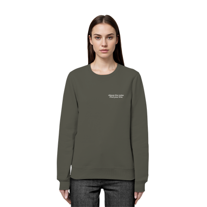 Berggipfel - Above the noise. Find jour line. - Unisex Bio Basic Sweatshirt
