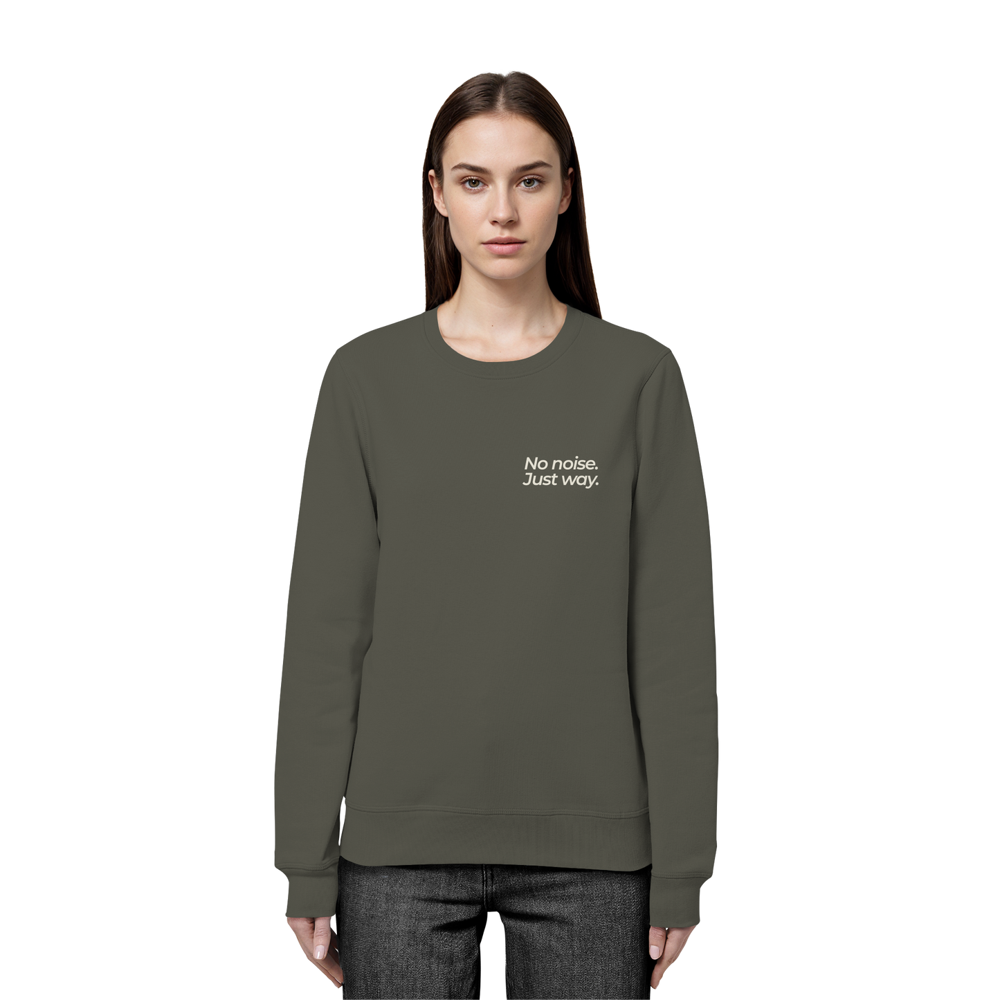 Waldweg - No noise. Just way. - Unisex Bio Basic Sweatshirt