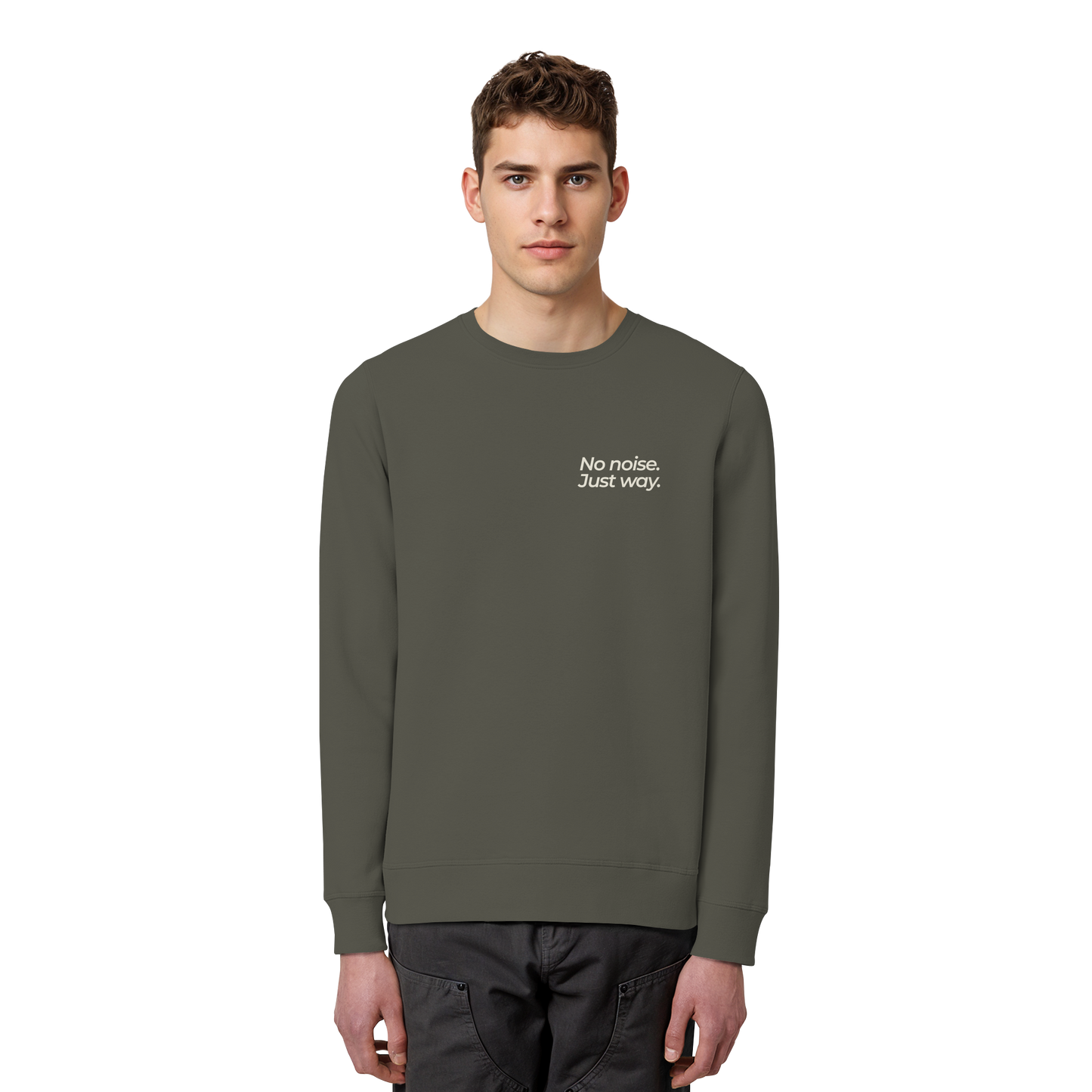 Waldweg - No noise. Just way. - Unisex Bio Basic Sweatshirt