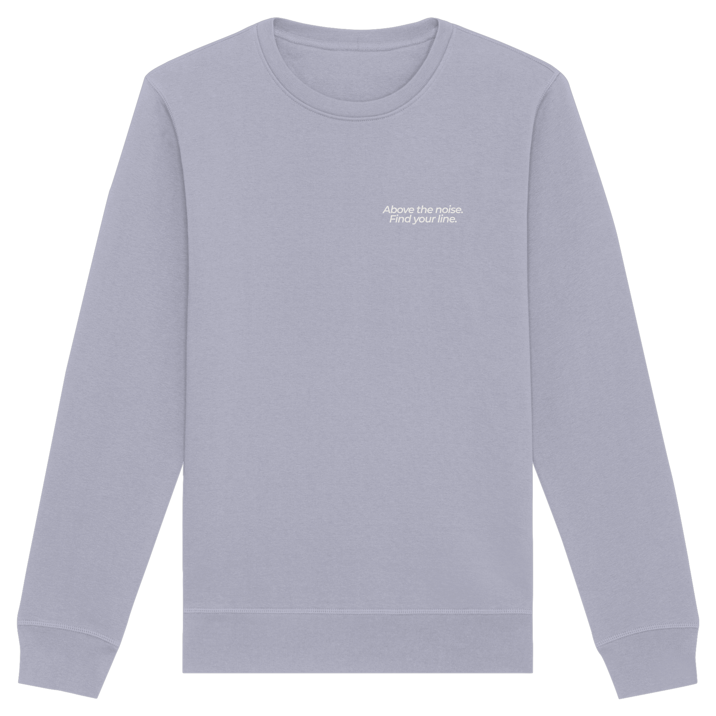 Berggipfel - Above the noise. Find jour line. - Unisex Bio Basic Sweatshirt