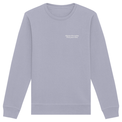 Berggipfel - Above the noise. Find jour line. - Unisex Bio Basic Sweatshirt
