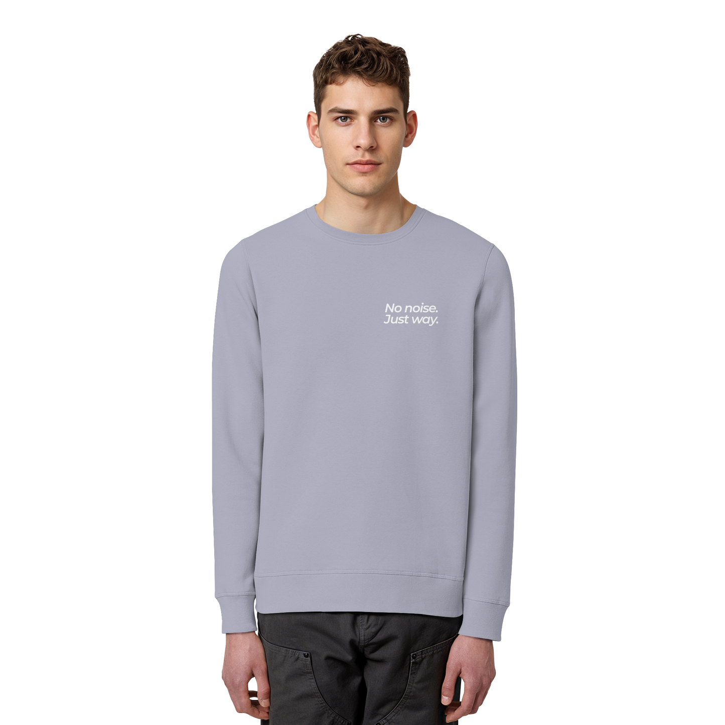 Waldweg - No noise. Just way. - Unisex Bio Basic Sweatshirt