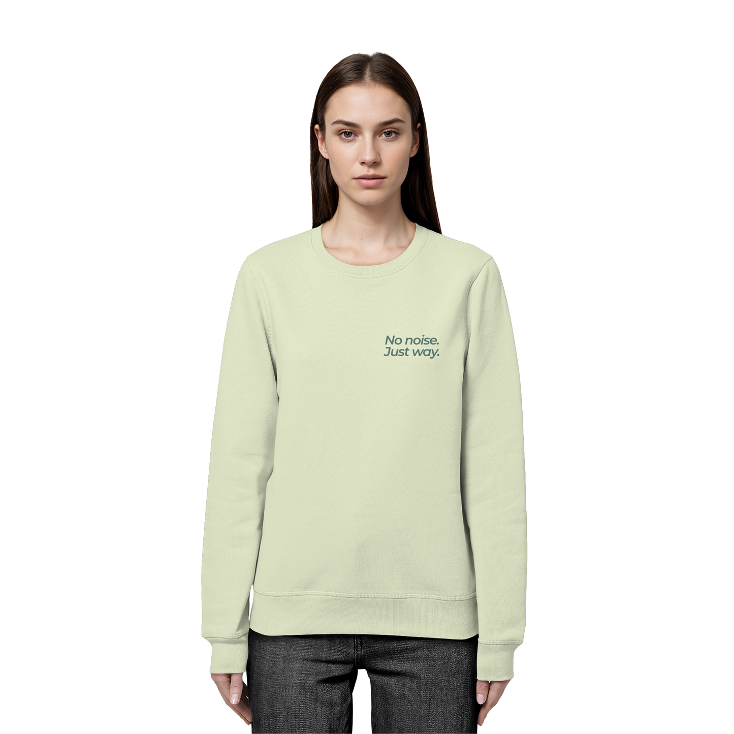 Waldweg - No noise. Just way. - Unisex Bio Basic Sweatshirt