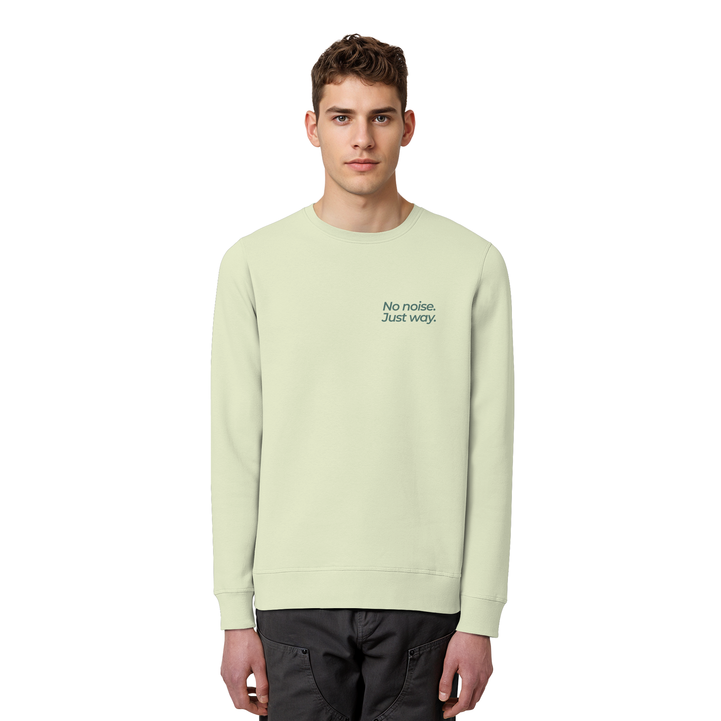 Waldweg - No noise. Just way. - Unisex Bio Basic Sweatshirt