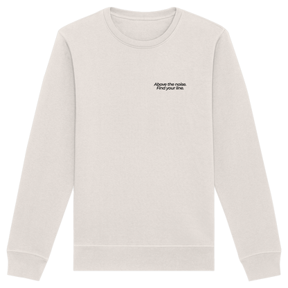 Berggipfel - Above the noise. Find jour line. - Unisex Bio Basic Sweatshirt
