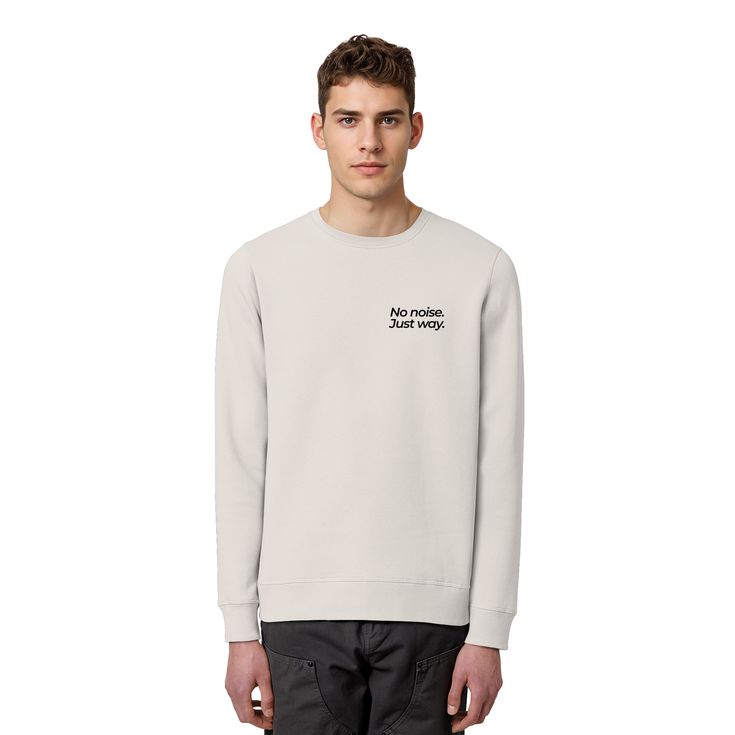 Waldweg - No noise. Just way. - Unisex Bio Basic Sweatshirt