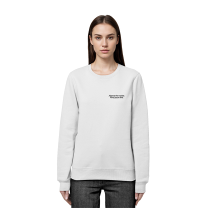 Berggipfel - Above the noise. Find jour line. - Unisex Bio Basic Sweatshirt