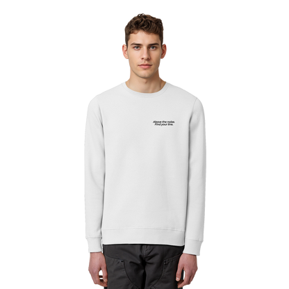 Berggipfel - Above the noise. Find jour line. - Unisex Bio Basic Sweatshirt