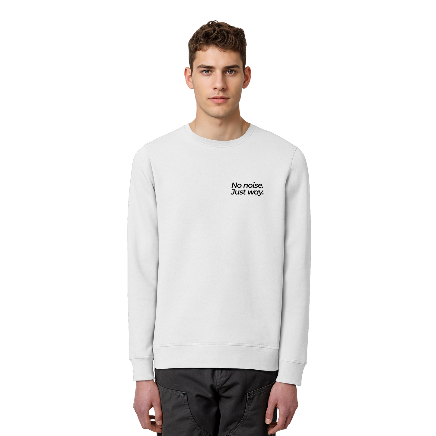Waldweg - No noise. Just way. - Unisex Bio Basic Sweatshirt