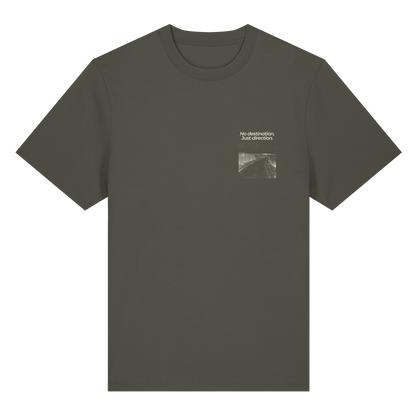 Weg durch die Dünen - No destination. Just direction. - Bio Heavy Shirt
