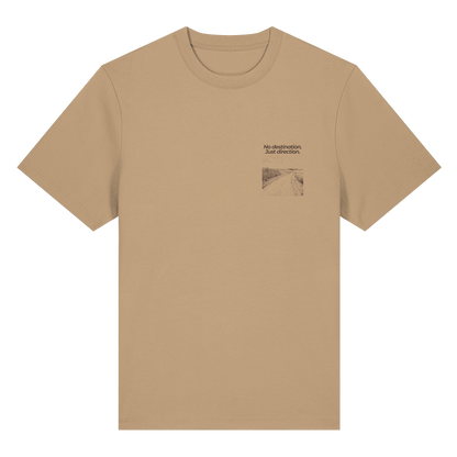Weg durch die Dünen - No destination. Just direction. - Bio Heavy Shirt