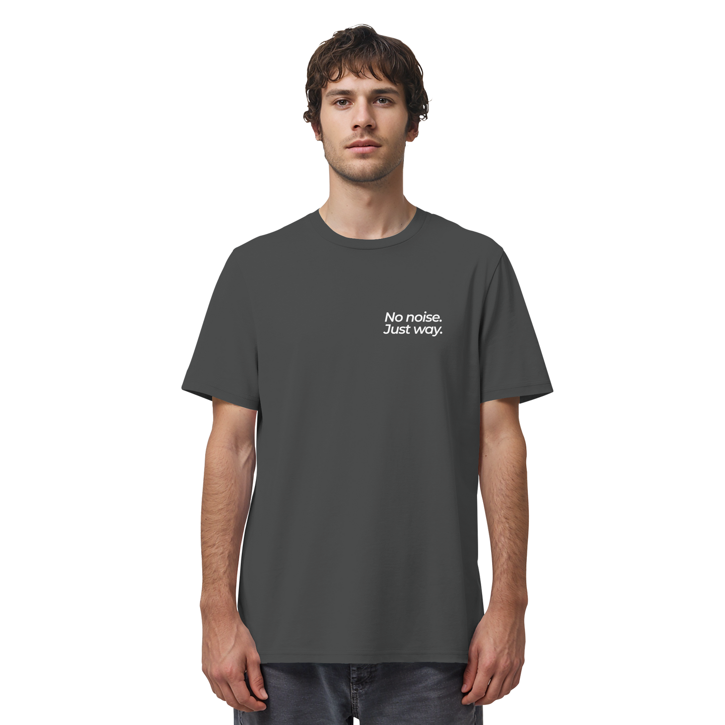Waldweg - No noise. Just way. - Unisex Bio T-Shirt