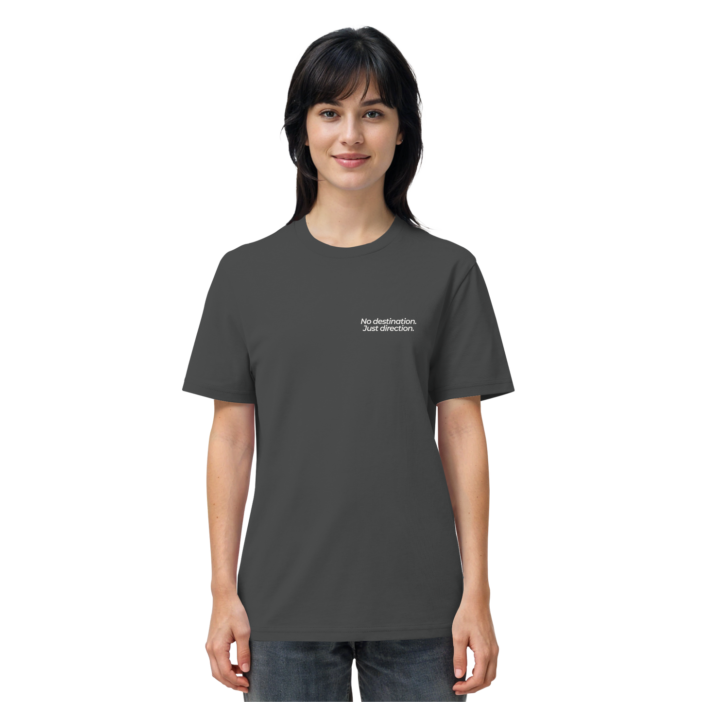 Weg durch die Dünen - No destination. Just direction. - Unisex Bio T-Shirt