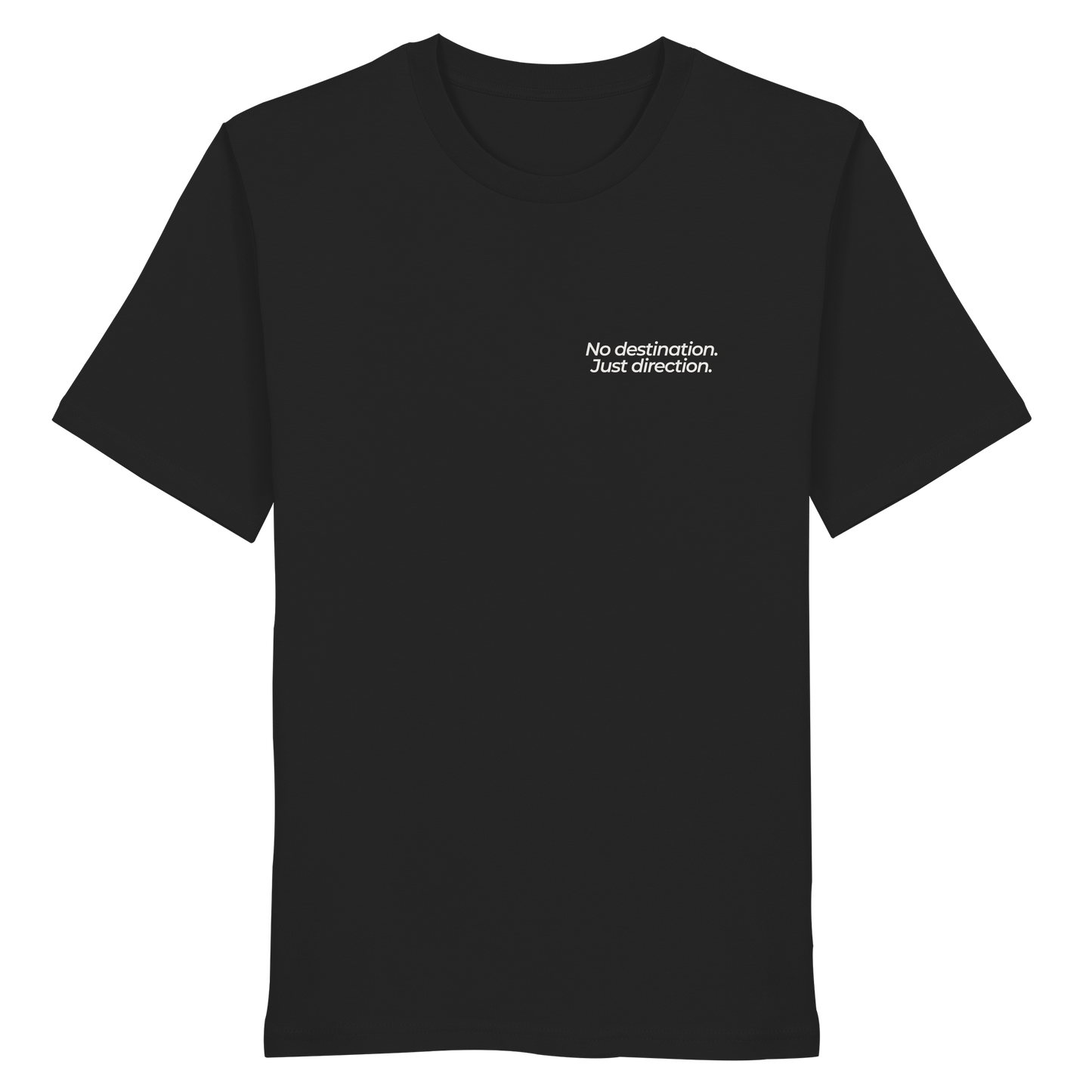 Weg durch die Dünen - No destination. Just direction. - Unisex Bio T-Shirt