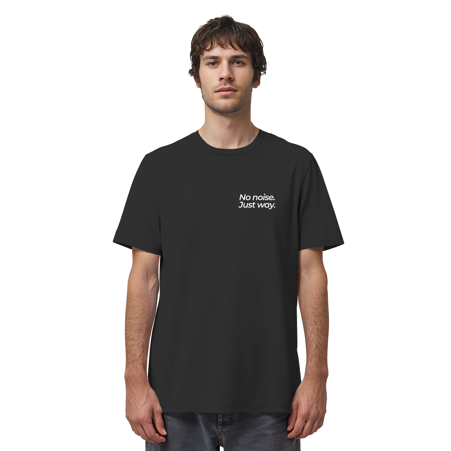 Waldweg - No noise. Just way. - Unisex Bio T-Shirt