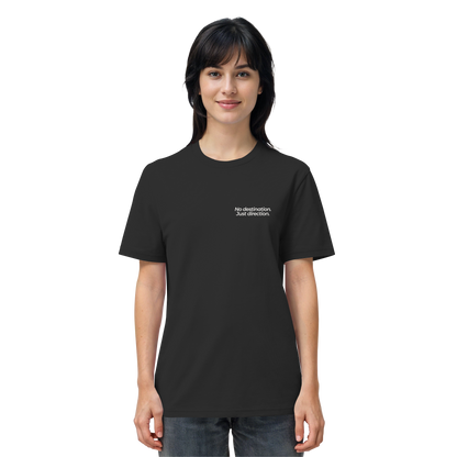 Weg durch die Dünen - No destination. Just direction. - Unisex Bio T-Shirt