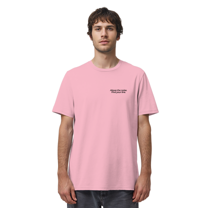 Berggipfel - Above the noise. Find jour line. - Unisex Bio T-Shirt