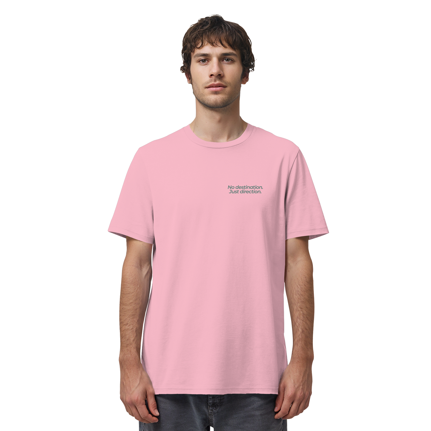Weg durch die Dünen - No destination. Just direction. - Unisex Bio T-Shirt