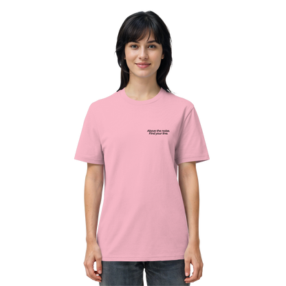 Berggipfel - Above the noise. Find jour line. - Unisex Bio T-Shirt