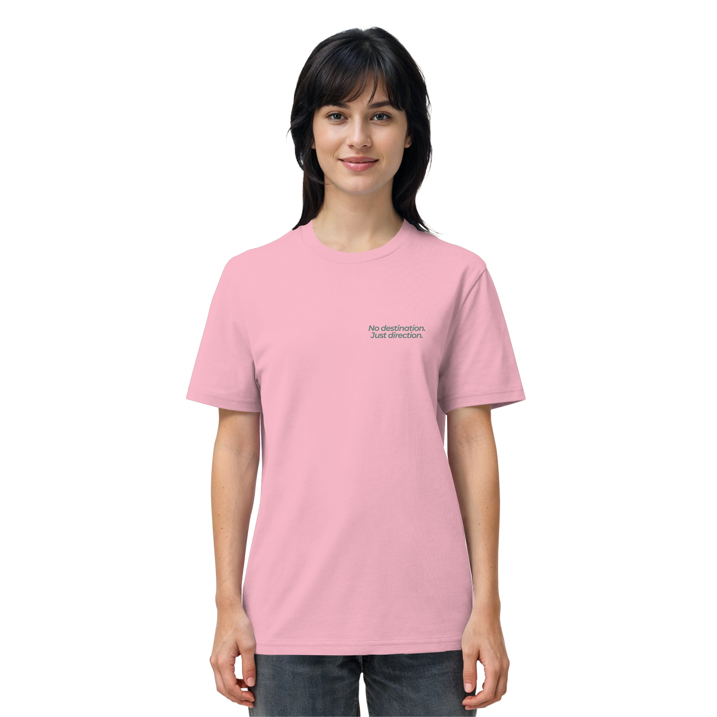 Weg durch die Dünen - No destination. Just direction. - Unisex Bio T-Shirt