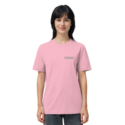 Weg durch die Dünen - No destination. Just direction. - Unisex Bio T-Shirt