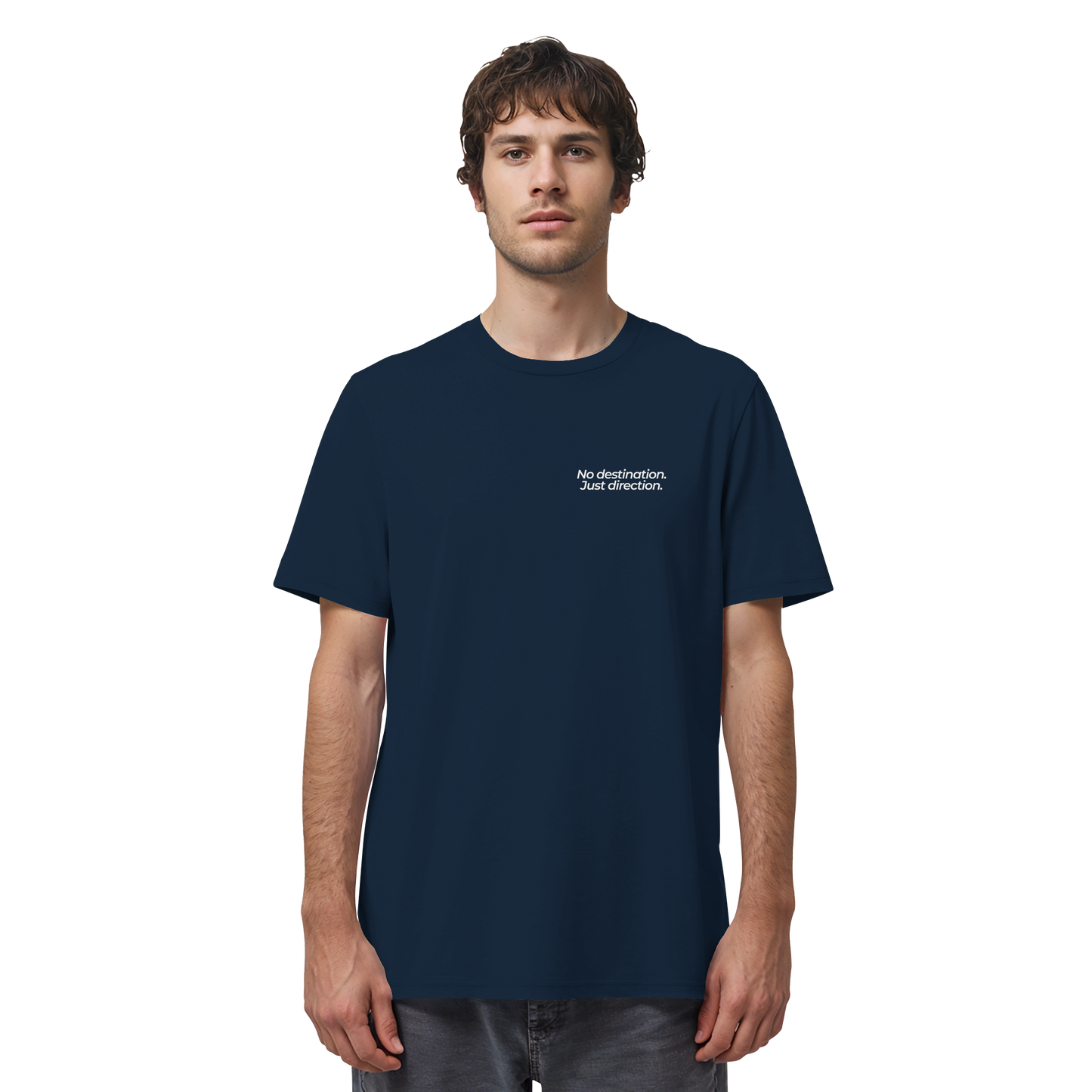 Weg durch die Dünen - No destination. Just direction. - Unisex Bio T-Shirt