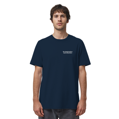 Weg durch die Dünen - No destination. Just direction. - Unisex Bio T-Shirt